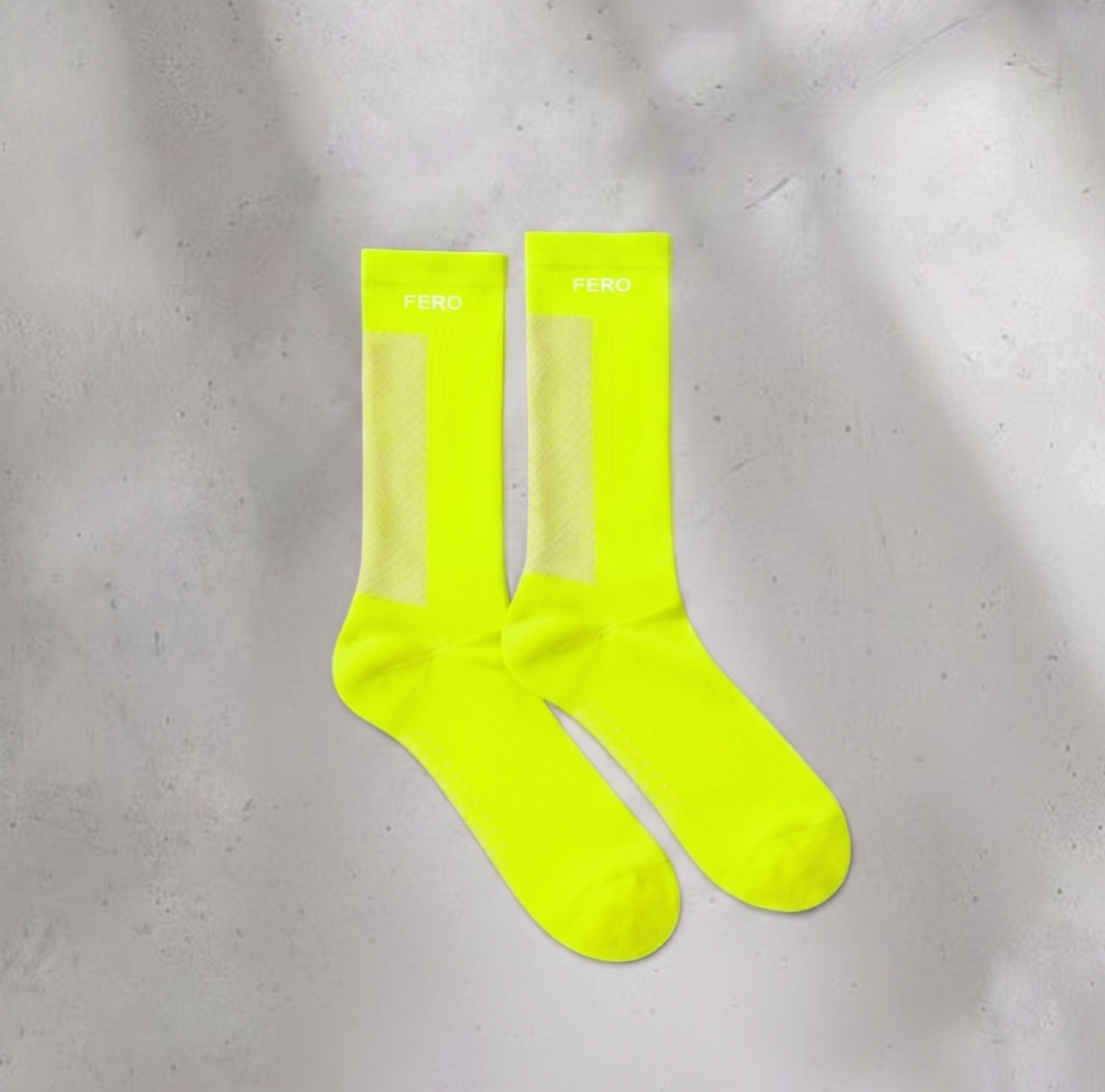 Performance Running Socks –  Neon Yellow / Calcetines Running Performance – Amarillo Neón